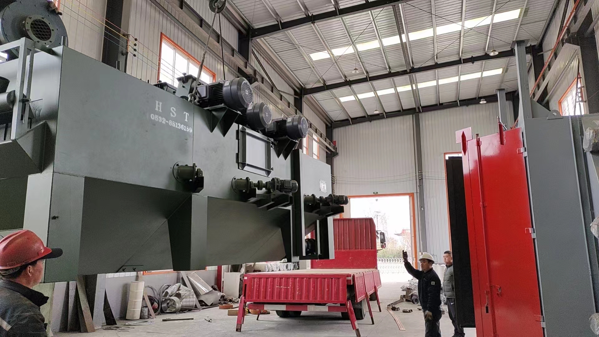 拋丸機砂丸_鋁型材拋丸打砂處理_鋁制品拋丸打砂機